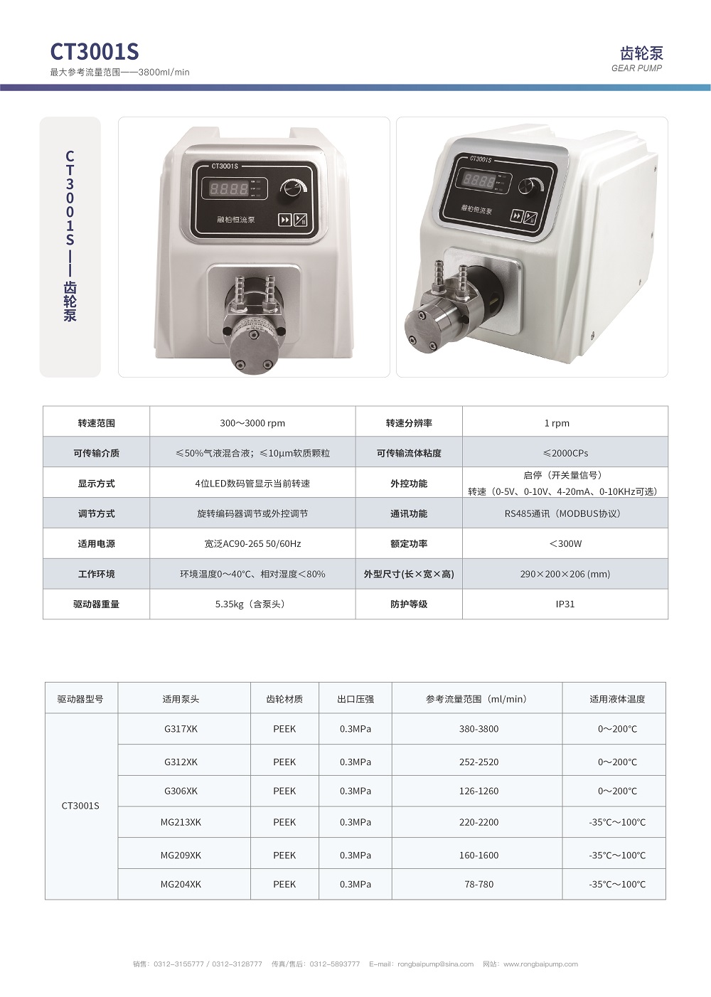 CT3001S實驗室齒輪泵畫冊